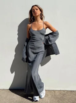 Princess Polly Callie Maxi Set  Grey Online