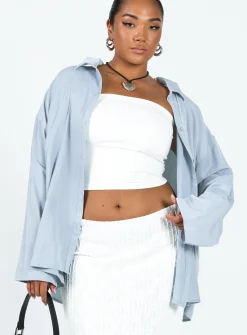 Princess Polly Callie Shirt  Grey Store
