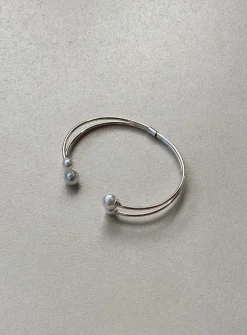 Princess Polly Calloway Pearl Cuff  Silver Best