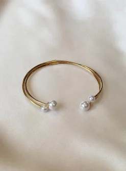 Princess Polly Calloway Pearl Cuff  Gold Fashion