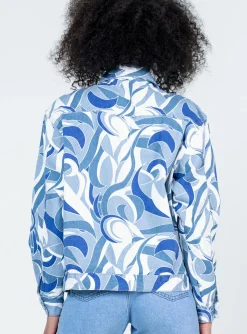 Princess Polly Callumjacket White   Denim Clearance