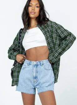 Princess Polly Camarishorts Light Wash Denim Flash Sale