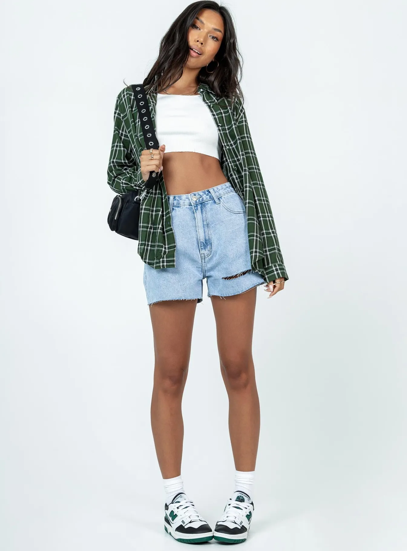 Princess Polly Camarishorts Light Wash Denim Flash Sale