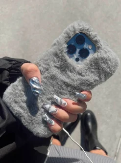 Princess Polly Camille Textured Iphone Case  Grey Online