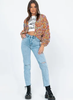 Princess Polly Candy Cardigan  Multi Clearance
