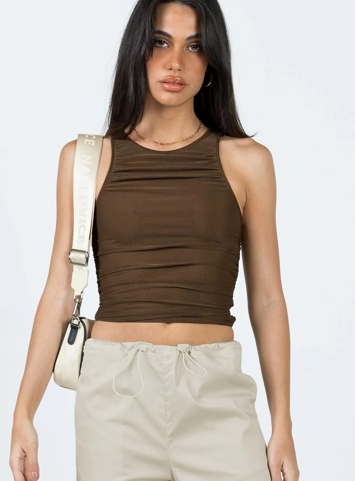 Princess Polly Capano Top Brown Hot