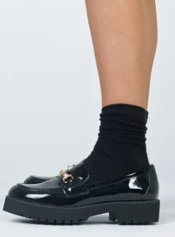 Princess Polly Capri Loafers  Black Best
