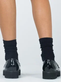 Princess Polly Capri Loafers  Black Best