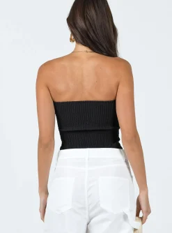 Princess Polly Carelli Strapless Top/ Beige   Black Best