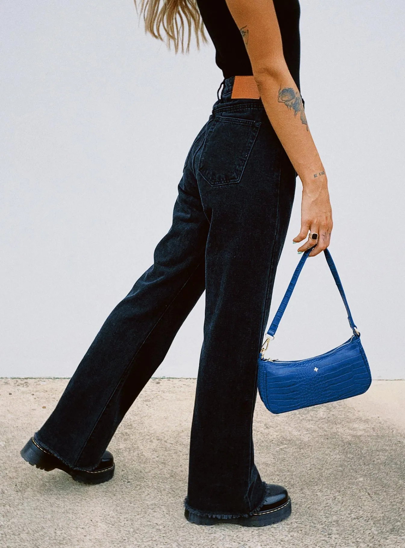 Princess Polly Carey Denim Jeans Black Best