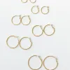 Princess Polly Cari Hoop Earring Pack  Gold Discount