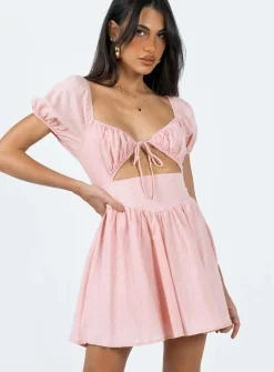 Princess Polly Caria Mini Dress Dusty Pink Flash Sale