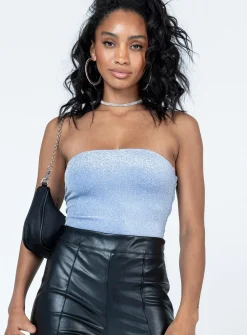 Princess Polly Carla Bodysuitglitter   Blue Online