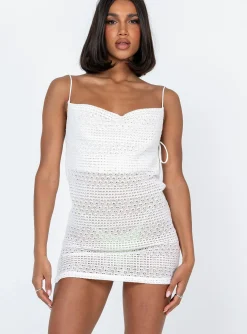 Princess Polly Carla Cowl Neck Mini Dress  White Best