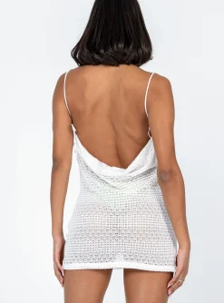 Princess Polly Carla Cowl Neck Mini Dress  White Best