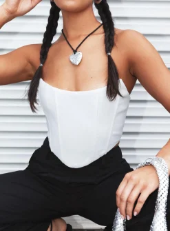 Princess Polly Carlie Top  White Cheap