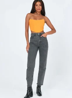 Princess Polly Carlie Top Orange Store