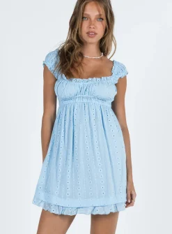 Princess Polly Carlita Mini Dress  Blue Shop