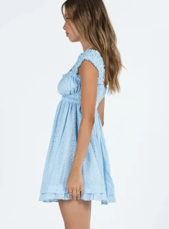 Princess Polly Carlita Mini Dress  Blue Shop