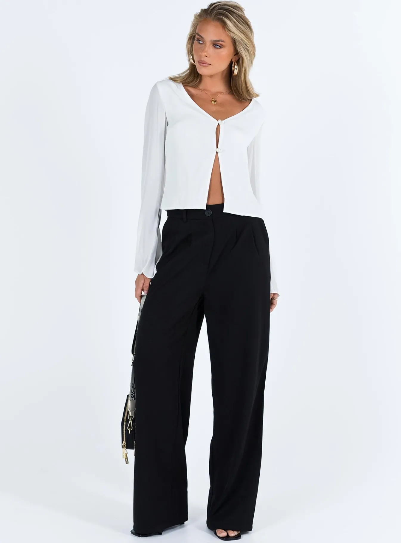 Princess Polly Carmaine Long Sleeve Top White Shop