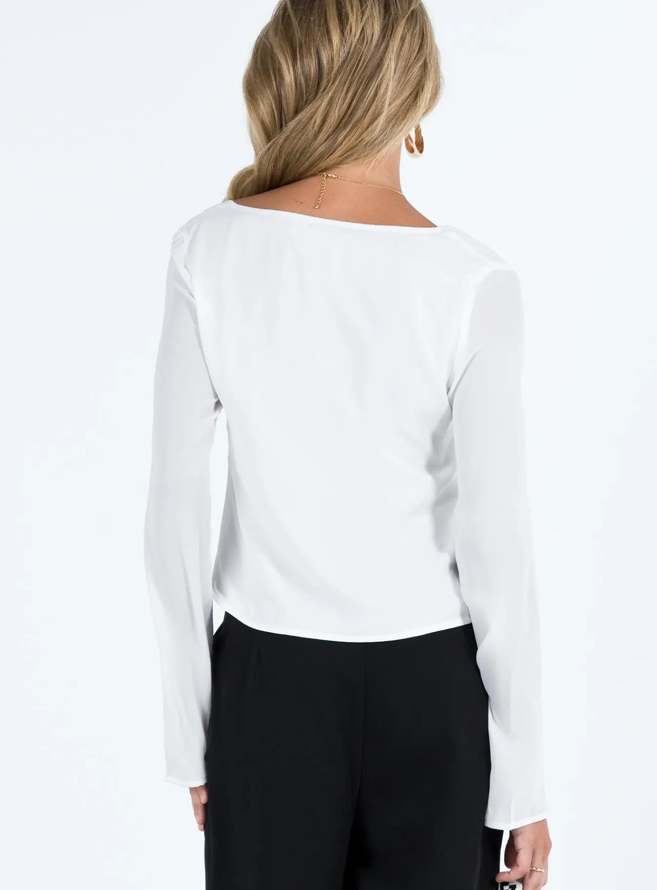 Princess Polly Carmaine Long Sleeve Top White Shop