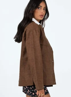 Princess Polly Carnell Jacket  Brown Fashion