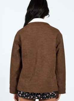 Princess Polly Carnell Jacket  Brown Fashion
