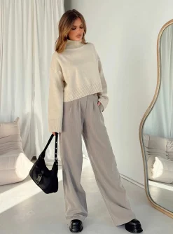 Princess Polly Carrie Jane Sweater  Beige Cheap