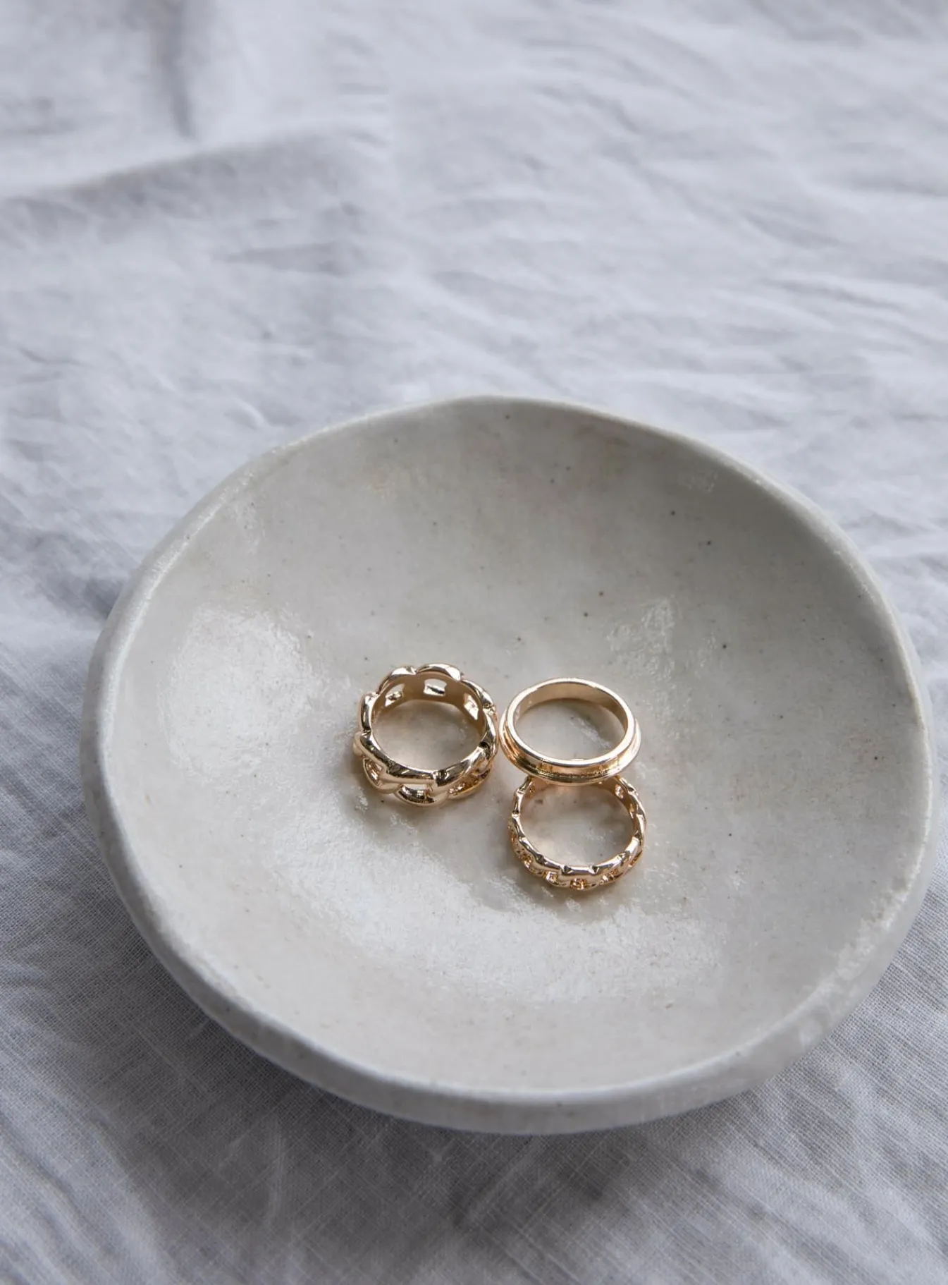 Princess Polly Cartagena Ring Set  Gold Cheap