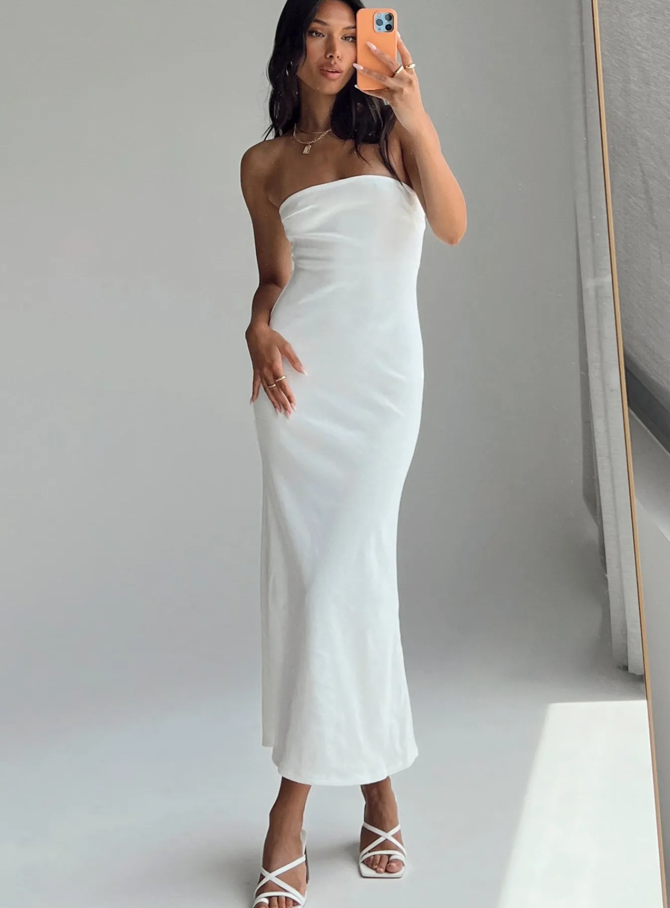 Princess Polly Carter Maxi Dress White Cheap