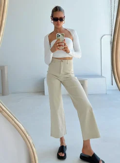Princess Polly Carter Pants  Beige Shop