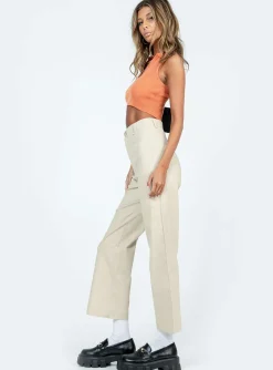 Princess Polly Carter Pants Beige Shop