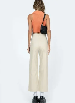 Princess Polly Carter Pants Beige Shop
