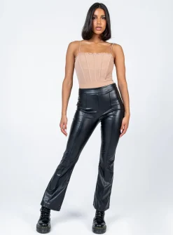 Princess Polly Cartia Bodysuit  Light Brown Sale