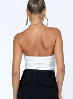 Princess Polly Cason Strapless Top White Cheap