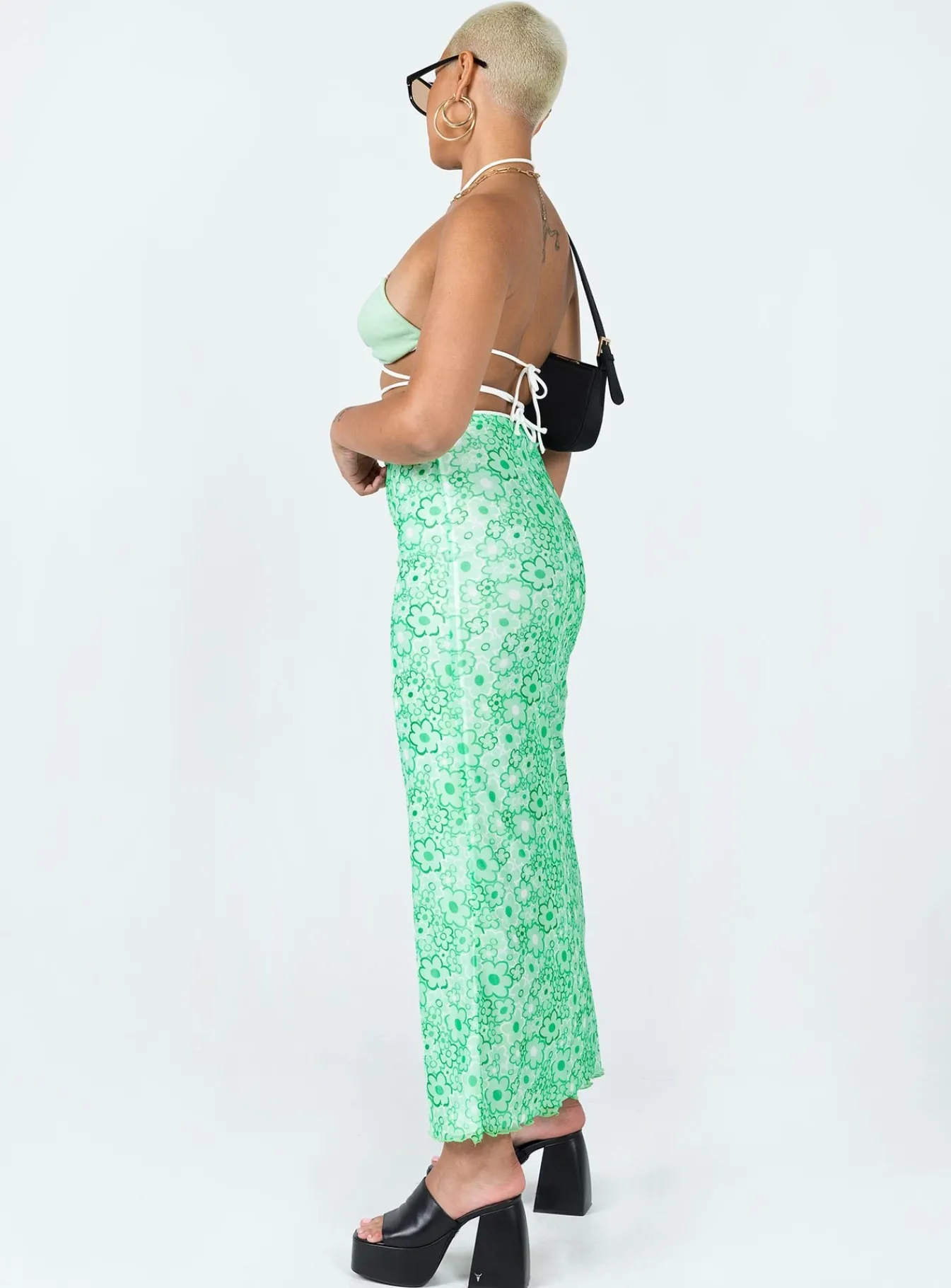 Princess Polly Caspian Midi Skirt Green Fashion