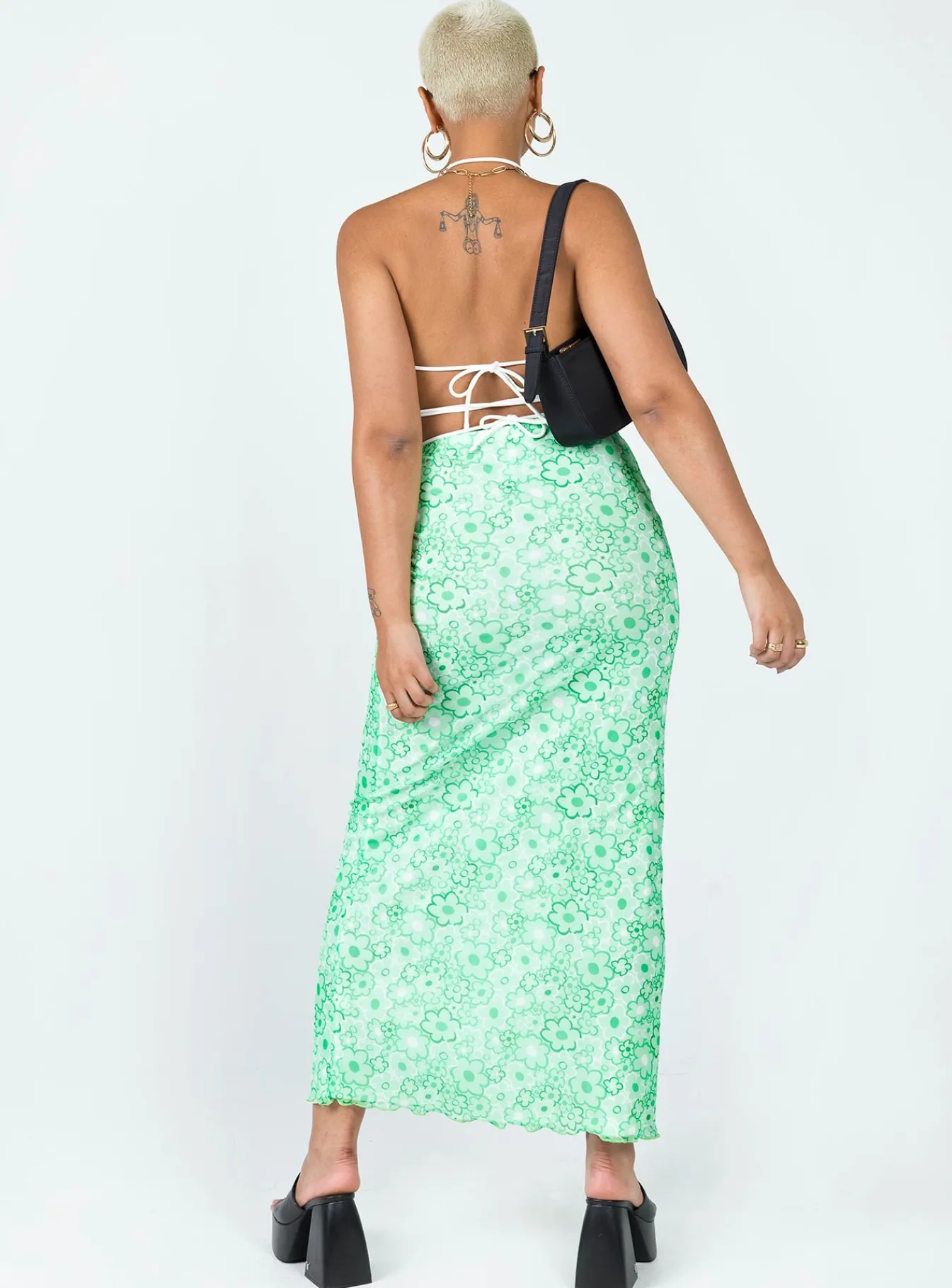 Princess Polly Caspian Midi Skirt Green Fashion