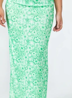 Princess Polly Caspian Midi Skirt Green Fashion