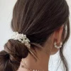 Princess Polly Cassel Pearl Hair Tie   White Cheap