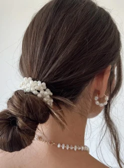 Princess Polly Cassel Pearl Hair Tie   White Cheap