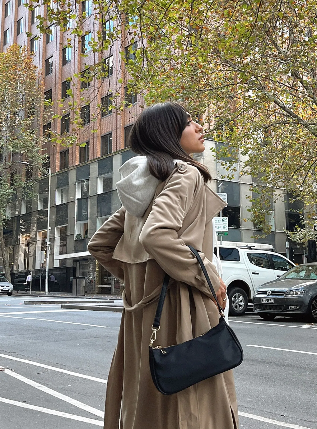 Princess Polly Cassie Trench Coat Beige Sale