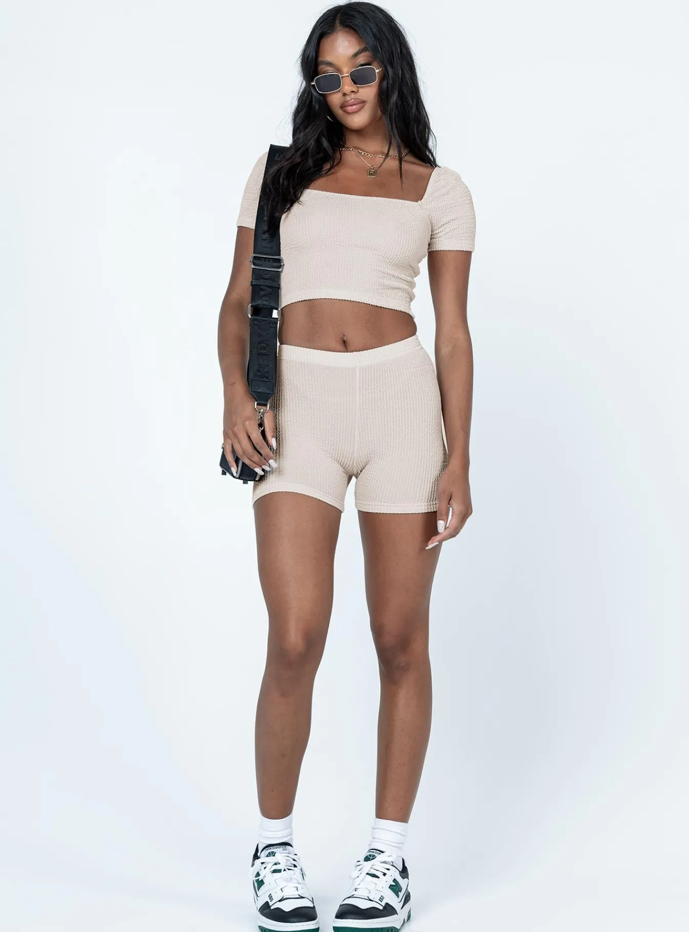 Princess Polly Catarina Bike Shorts Beige Cheap