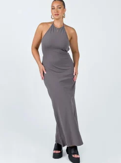 Princess Polly Caterina Maxi Dress  Grey Hot