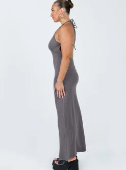 Princess Polly Caterina Maxi Dress Grey Hot