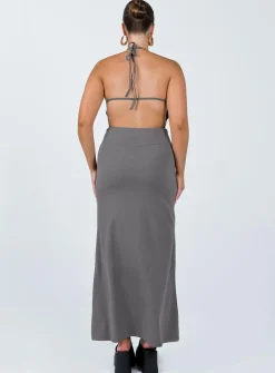 Princess Polly Caterina Maxi Dress Grey Hot