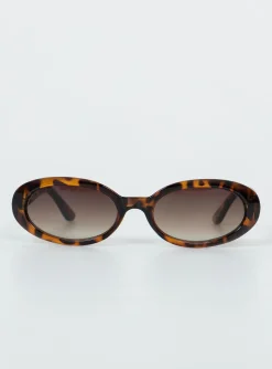 Princess Polly Caxton Sunglasses  Tort Cheap