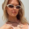 Princess Polly Caxton Sunglasses  Beige Hot