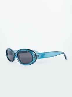Princess Polly Caxton Sunglasses  Blue Outlet