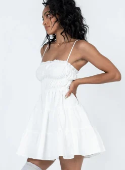 Princess Polly Ceara Mini Dress  White Hot
