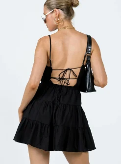 Princess Polly Ceara Mini Dress  Black Store